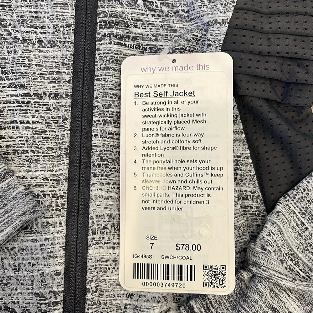 Girls inspired Best Self Jacket Size 7 (NWT)